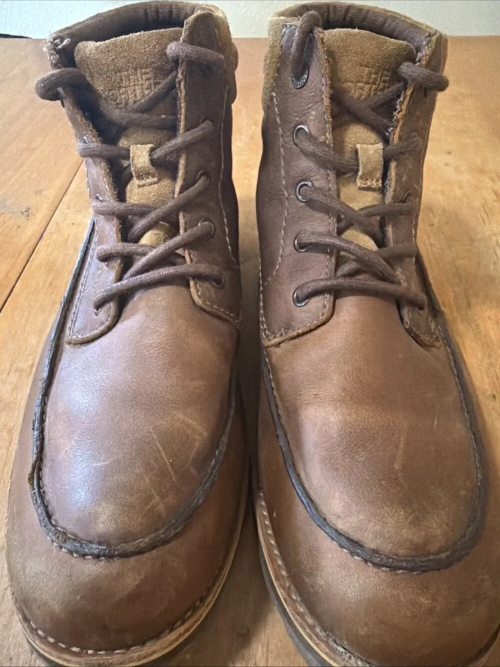The North Face Bridgeton Chukka Boots Mens 11.5Brown Leather Ankle Top NF0A2T4B
